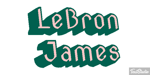 LeBron James Tekst effect