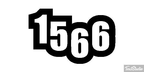 1566 Text effect