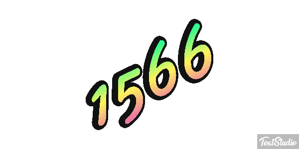 1566 Text effect