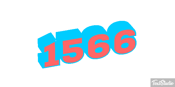 1566 Text effect