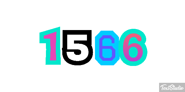 1566 Text effect