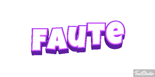 Faute Effet de texte