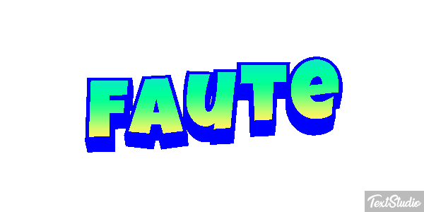 Faute Effet de texte