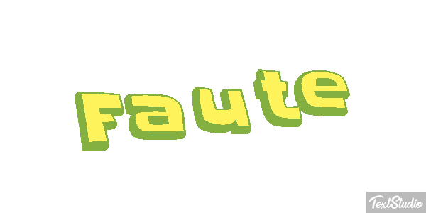 Faute Effet de texte