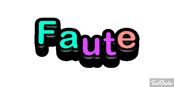 Faute Effet de texte