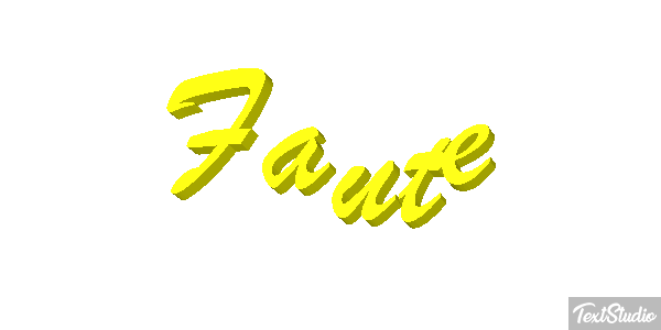 Faute Effet de texte