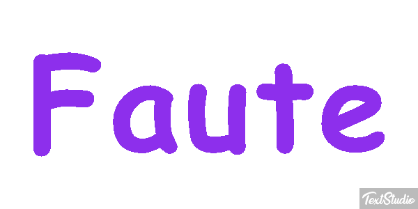 Faute Effet de texte