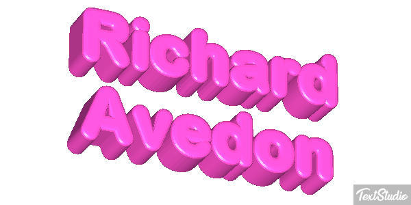 Richard Avedon Text effect