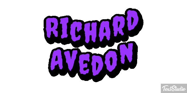 Richard Avedon Text effect