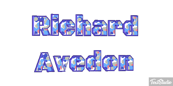Richard Avedon Text effect