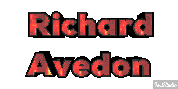 Richard Avedon Text effect