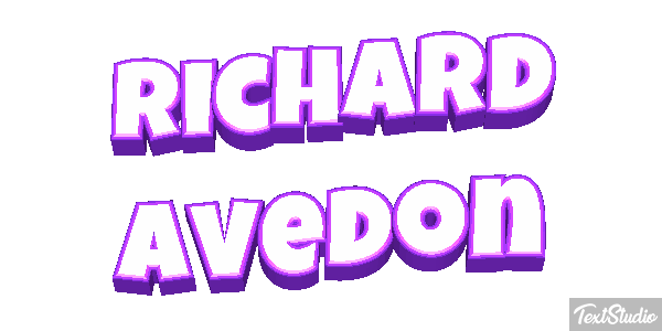 Richard Avedon Text effect