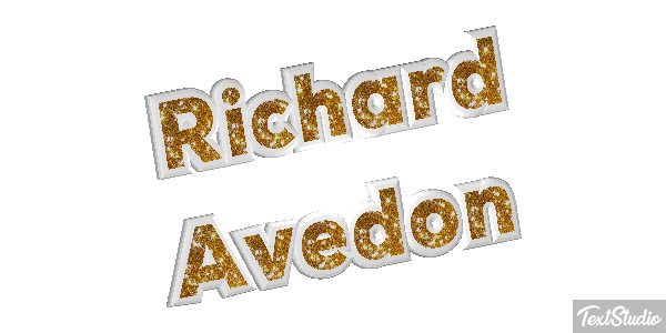 Richard Avedon Text effect