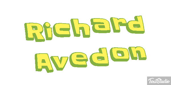 Richard Avedon Text effect
