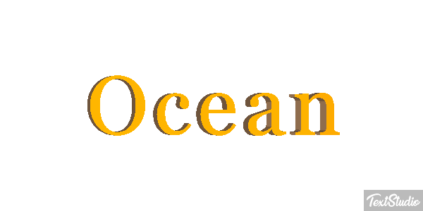Ocean Effetto testo