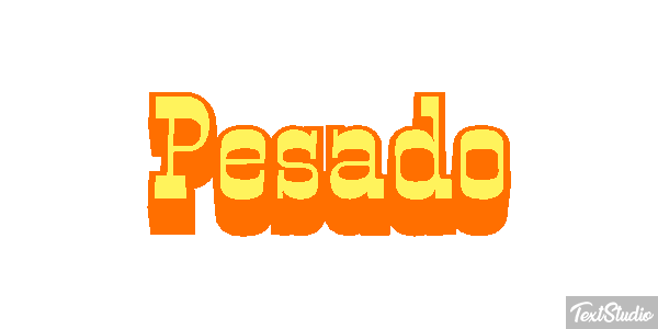 Pesado Efeito do texto