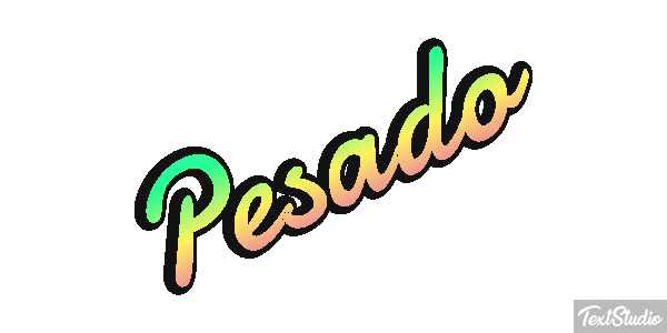 Pesado Efeito do texto
