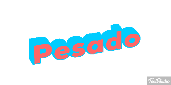 Pesado Efeito do texto