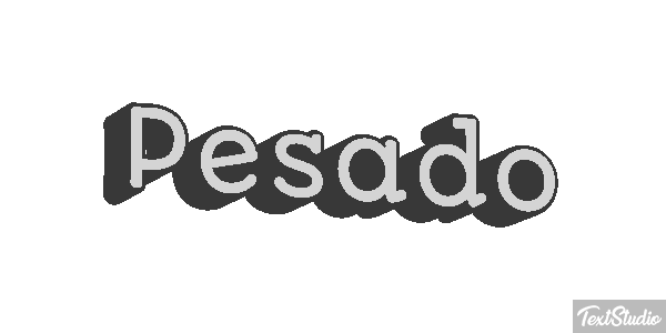 Pesado Efeito do texto