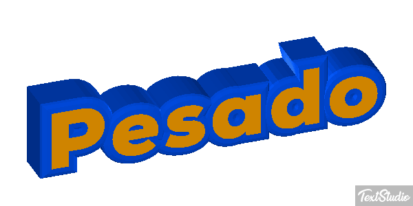 Pesado Efeito do texto
