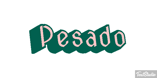 Pesado Efeito do texto