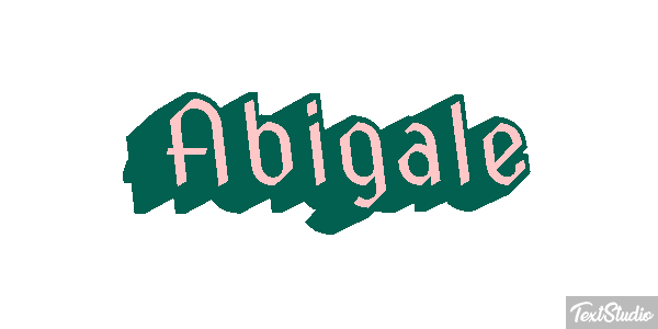 Abigale Effetto testo