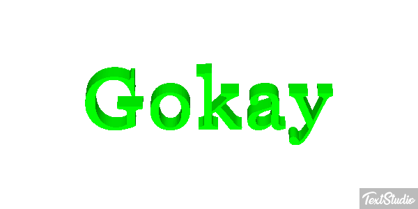 Gökay Efecto de texto