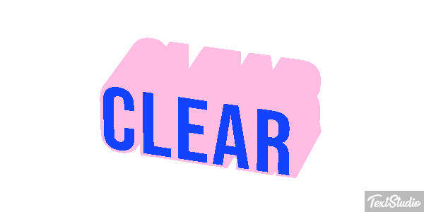 Clear Efeito do texto