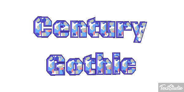 Century Gothic Text effect