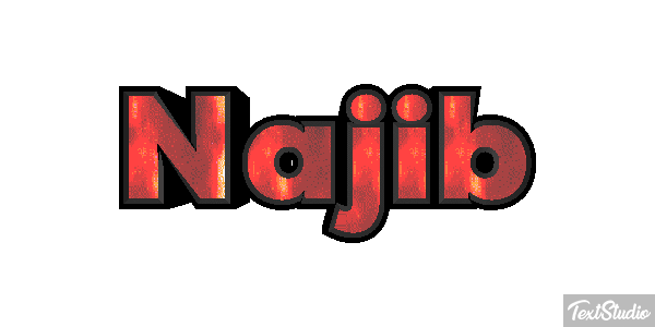 Najib Text effect