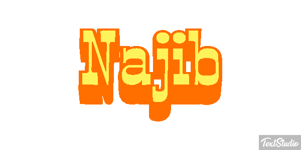 Najib Text effect