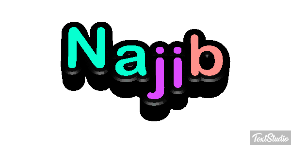 Najib Text effect