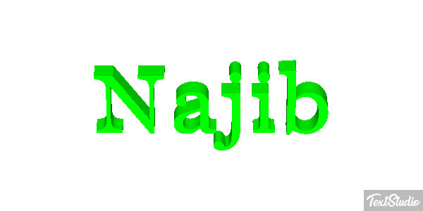 Najib Text effect