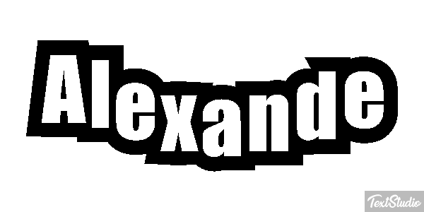 Alexande Text effect