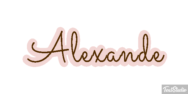 Alexande Text effect