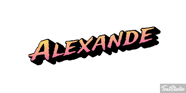 Alexande Text effect