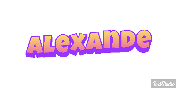 Alexande Text effect