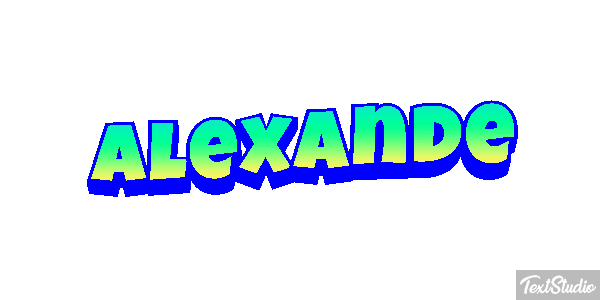 Alexande Text effect