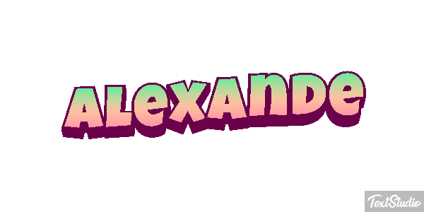 Alexande Text effect