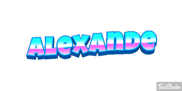 Alexande Text effect
