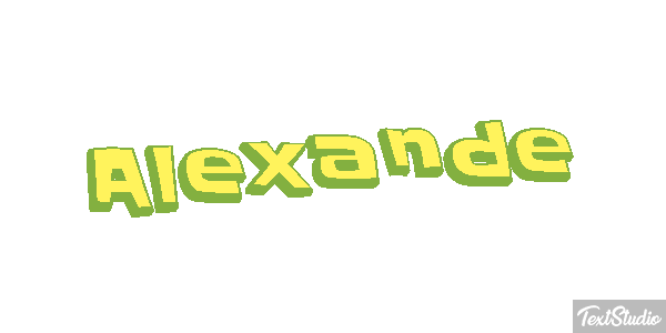 Alexande Text effect
