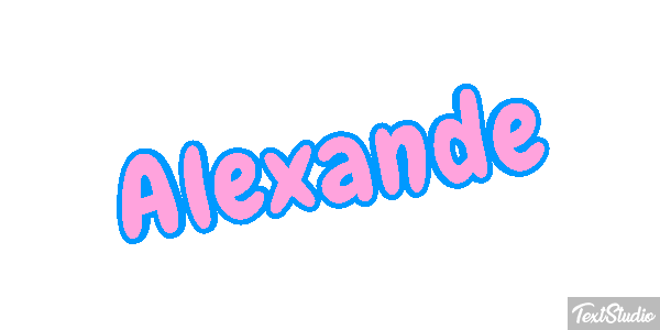 Alexande Text effect