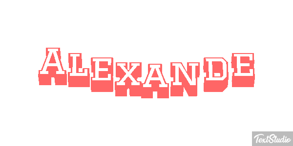 Alexande Text effect