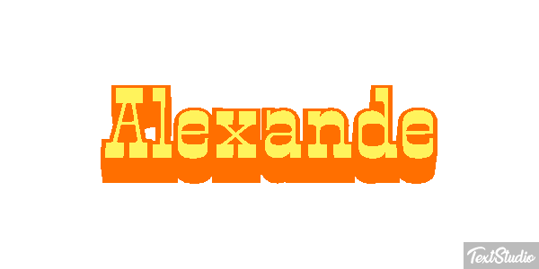 Alexande Text effect