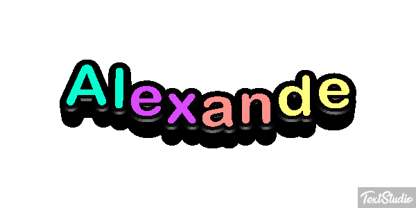 Alexande Text effect