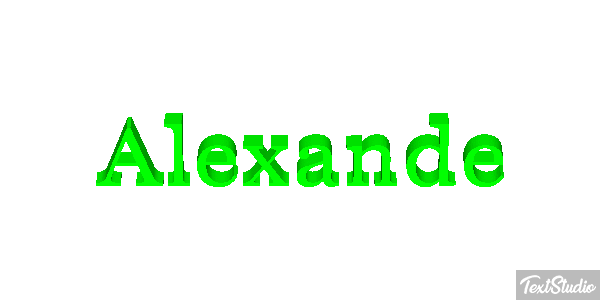 Alexande Text effect
