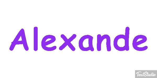 Alexande Text effect