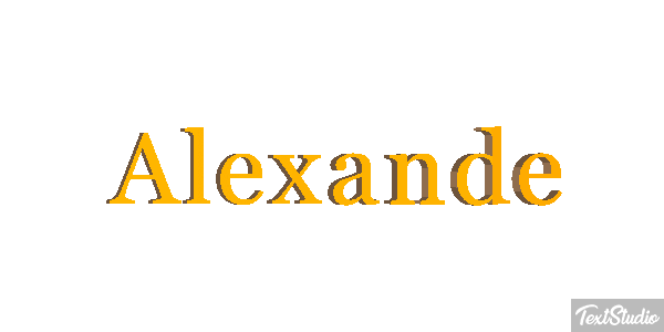 Alexande Text effect