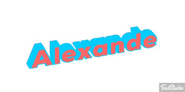 Alexande Text effect