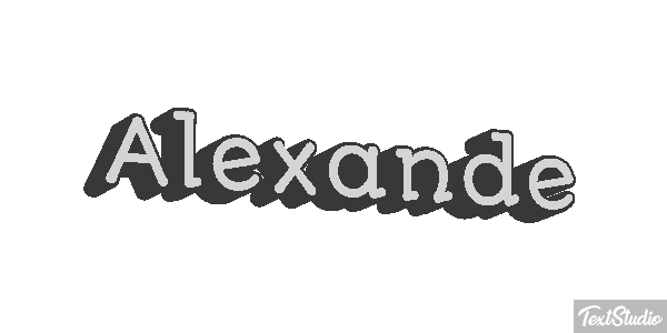 Alexande Text effect